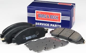 Borg & Beck BBP2569 - Kit pastiglie freno, Freno a disco autozon.pro