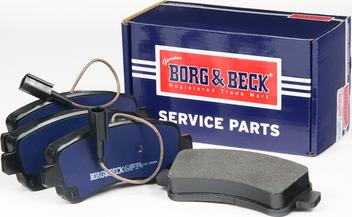 Borg & Beck BBP2560 - Kit pastiglie freno, Freno a disco autozon.pro