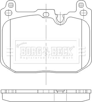 Borg & Beck BBP2562 - Kit pastiglie freno, Freno a disco autozon.pro