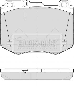 Borg & Beck BBP2500 - Kit pastiglie freno, Freno a disco autozon.pro