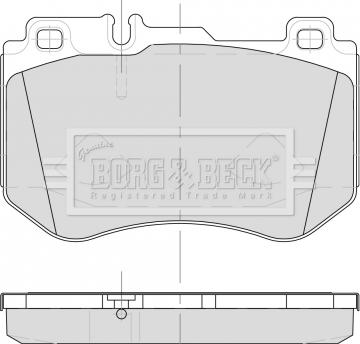 Borg & Beck BBP2501 - Kit pastiglie freno, Freno a disco autozon.pro