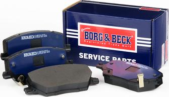 Borg & Beck BBP2519 - Kit pastiglie freno, Freno a disco autozon.pro