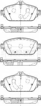 Borg & Beck BBP2512 - Kit pastiglie freno, Freno a disco autozon.pro