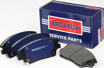 Borg & Beck BBP2580 - Kit pastiglie freno, Freno a disco autozon.pro