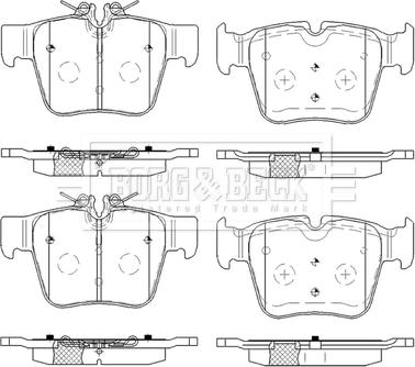 Borg & Beck BBP2581 - Kit pastiglie freno, Freno a disco autozon.pro