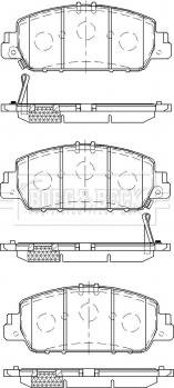 Borg & Beck BBP2533 - Kit pastiglie freno, Freno a disco autozon.pro