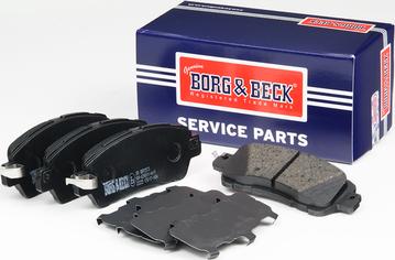 Borg & Beck BBP2573 - Kit pastiglie freno, Freno a disco autozon.pro