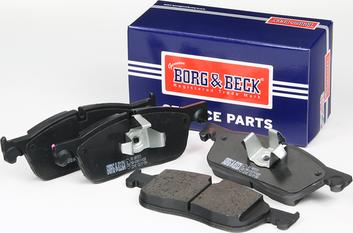 Borg & Beck BBP2572 - Kit pastiglie freno, Freno a disco autozon.pro