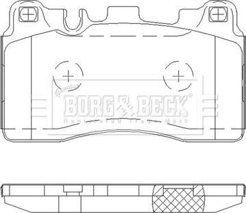 Borg & Beck BBP2653 - Kit pastiglie freno, Freno a disco autozon.pro