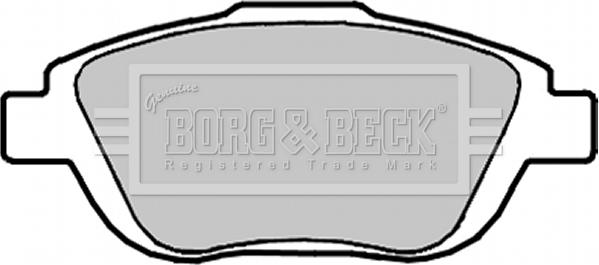 Borg & Beck BBP2096 - Kit pastiglie freno, Freno a disco autozon.pro