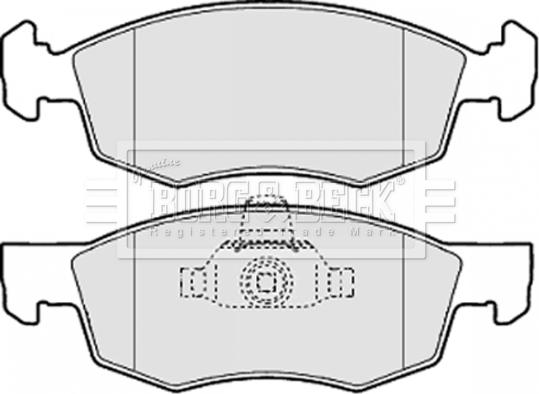 Borg & Beck BBP2067 - Kit pastiglie freno, Freno a disco autozon.pro