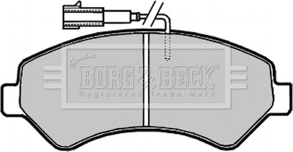 Borg & Beck BBP2020 - Kit pastiglie freno, Freno a disco autozon.pro