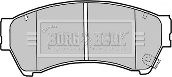 Borg & Beck BBP2027 - Kit pastiglie freno, Freno a disco autozon.pro