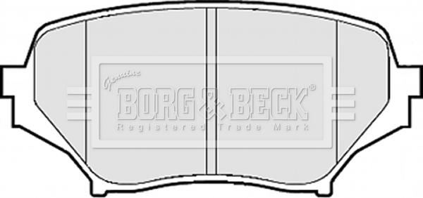 Borg & Beck BBP2075 - Kit pastiglie freno, Freno a disco autozon.pro