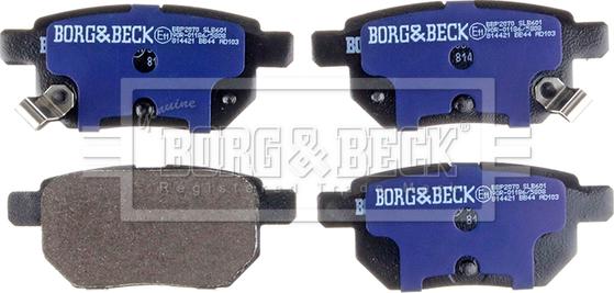 Borg & Beck BBP2070 - Kit pastiglie freno, Freno a disco autozon.pro