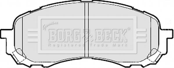 Borg & Beck BBP2078 - Kit pastiglie freno, Freno a disco autozon.pro