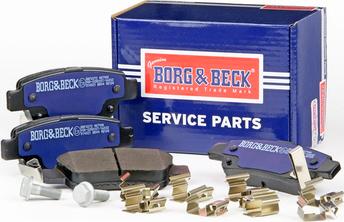 Borg & Beck BBP2072 - Kit pastiglie freno, Freno a disco autozon.pro