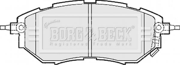 Borg & Beck BBP2077 - Kit pastiglie freno, Freno a disco autozon.pro