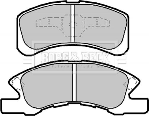 Borg & Beck BBP2141 - Kit pastiglie freno, Freno a disco autozon.pro