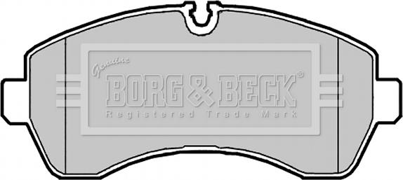 Borg & Beck BBP2147 - Kit pastiglie freno, Freno a disco autozon.pro