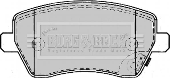 Borg & Beck BBP2169 - Kit pastiglie freno, Freno a disco autozon.pro