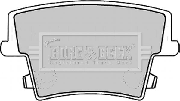 Borg & Beck BBP2168 - Kit pastiglie freno, Freno a disco autozon.pro