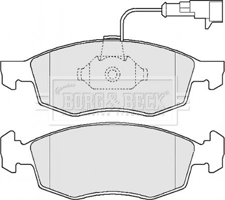 Borg & Beck BBP2162 - Kit pastiglie freno, Freno a disco autozon.pro