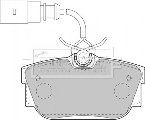 Borg & Beck BBP2130 - Kit pastiglie freno, Freno a disco autozon.pro