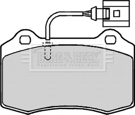 Borg & Beck BBP2133 - Kit pastiglie freno, Freno a disco autozon.pro