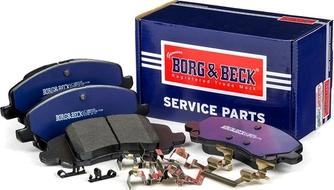 Borg & Beck BBP2125 - Kit pastiglie freno, Freno a disco autozon.pro