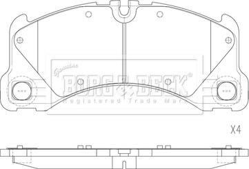 Borg & Beck BBP2866 - Kit pastiglie freno, Freno a disco autozon.pro