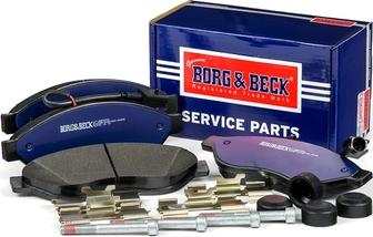 Borg & Beck BBP2393 - Kit pastiglie freno, Freno a disco autozon.pro