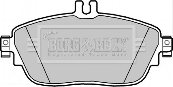 Borg & Beck BBP2344 - Kit pastiglie freno, Freno a disco autozon.pro