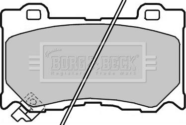 Borg & Beck BBP2363 - Kit pastiglie freno, Freno a disco autozon.pro