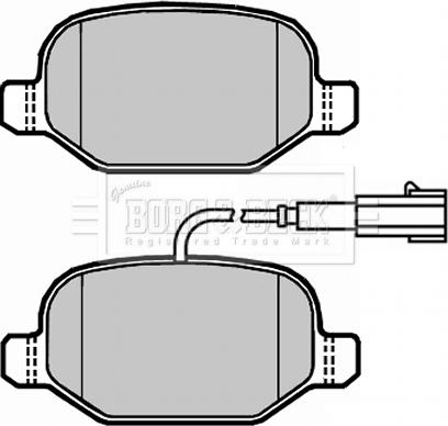 Borg & Beck BBP2309 - Kit pastiglie freno, Freno a disco autozon.pro