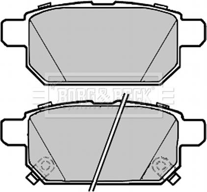 Borg & Beck BBP2300 - Kit pastiglie freno, Freno a disco autozon.pro