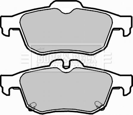 Borg & Beck BBP2303 - Kit pastiglie freno, Freno a disco autozon.pro