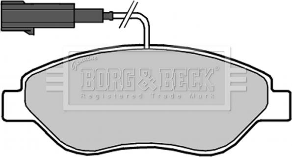 Borg & Beck BBP2318 - Kit pastiglie freno, Freno a disco autozon.pro