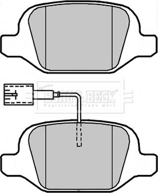 Borg & Beck BBP2312 - Kit pastiglie freno, Freno a disco autozon.pro