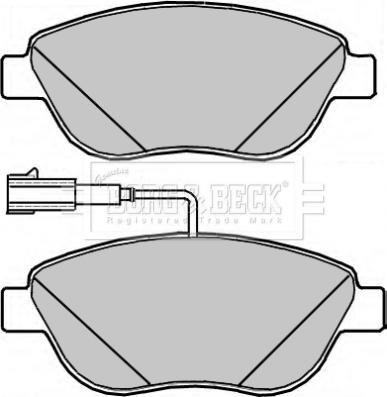 Borg & Beck BBP2317 - Kit pastiglie freno, Freno a disco autozon.pro