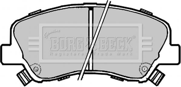 Borg & Beck BBP2330 - Kit pastiglie freno, Freno a disco autozon.pro