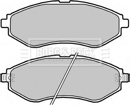 Borg & Beck BBP2324 - Kit pastiglie freno, Freno a disco autozon.pro