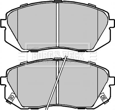 Borg & Beck BBP2320 - Kit pastiglie freno, Freno a disco autozon.pro