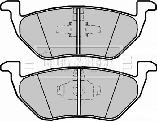 Borg & Beck BBP2328 - Kit pastiglie freno, Freno a disco autozon.pro