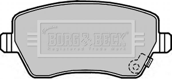 Borg & Beck BBP2297 - Kit pastiglie freno, Freno a disco autozon.pro