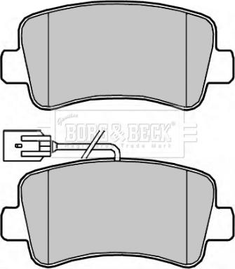 Borg & Beck BBP2267 - Kit pastiglie freno, Freno a disco autozon.pro