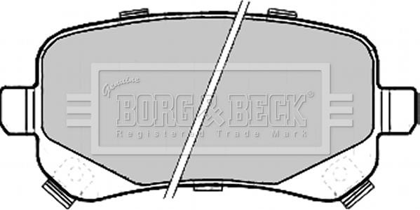 Borg & Beck BBP2209 - Kit pastiglie freno, Freno a disco autozon.pro