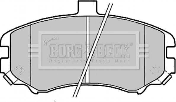 Borg & Beck BBP2203 - Kit pastiglie freno, Freno a disco autozon.pro