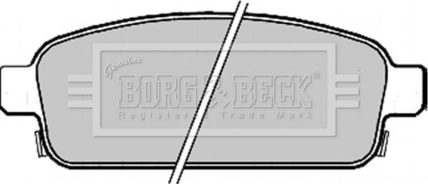 Borg & Beck BBP2214 - Kit pastiglie freno, Freno a disco autozon.pro