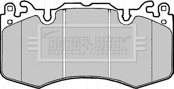 Borg & Beck BBP2216 - Kit pastiglie freno, Freno a disco autozon.pro